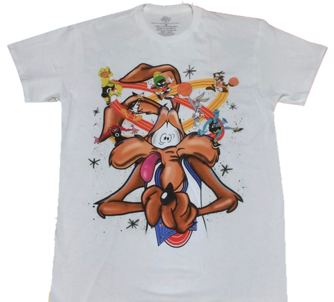 Space Jam Air Brush WilE Coyote Shirt - The Hollywood Apparel