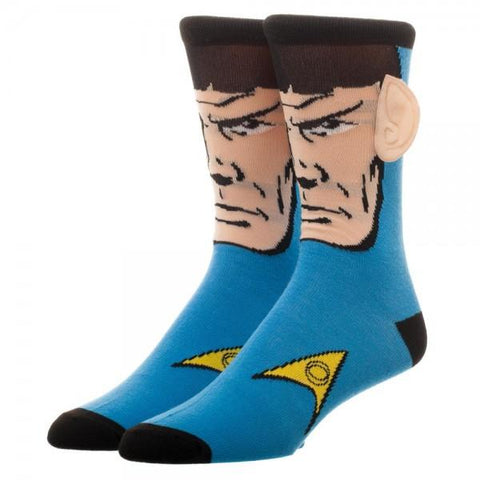 Star Trek Spock With Ears Crew Socks - The Hollywood Apparel