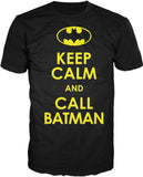Batman Keep Calm And Call Batman T-shirt Tee Shirt - The Hollywood Apparel
