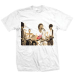 ROLLING STONES GROUP PHOTO - MENS WHITE T-SHIRT - The Hollywood Apparel