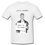 JUSTIN BIEBER | WHAT U MEAN T-SHIRT - The Hollywood Apparel