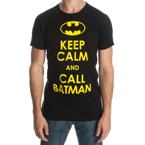 Batman Keep Calm And Call Batman T-shirt Tee Shirt - The Hollywood Apparel