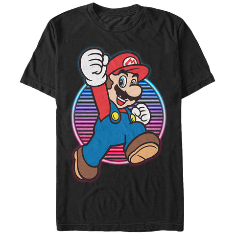 Super Mario Neon Hero T Shirt - The Hollywood Apparel