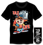 Looney Tunes Tazmanian Devil Taz Life Men's Black T-Shirt - The Hollywood Apparel