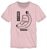Crunchyroll Bananya Anime Men's Pink T-Shirt Tee Shirt - The Hollywood Apparel