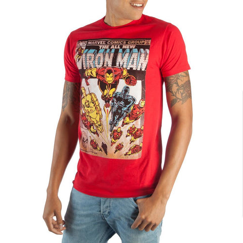 Classic Vintage Iron Man Comic Book Cover T-Shirt - The Hollywood Apparel