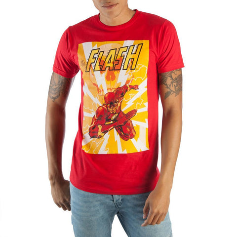 DC Comics The Flash In Action T-Shirt - The Hollywood Apparel