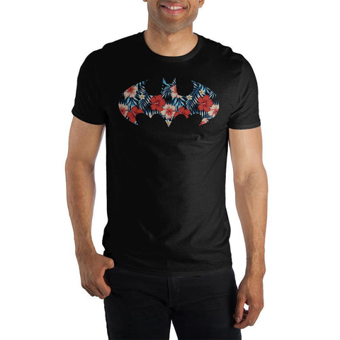 The Batman Bat Flower Signal T-shirt Tee Shirt - The Hollywood Apparel