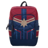 Marvel Captain Marvel Padded Strap Backpack Laptop Bookbag Daypack School Bag - The Hollywood Apparel