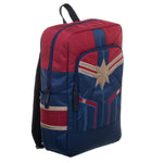Marvel Captain Marvel Padded Strap Backpack Laptop Bookbag Daypack School Bag - The Hollywood Apparel