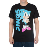 Sega Sonic Black T-Shirt - The Hollywood Apparel