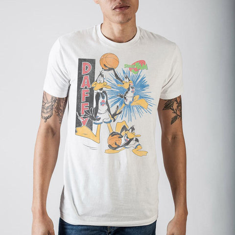 Space Jam Daffy White T-Shirt - The Hollywood Apparel