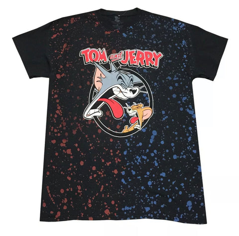 Tom & Jerry Yelling Splatter T Shirt