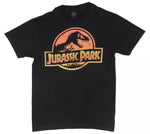 Jurassic Park Vintage Orange Logo T Shirt - The Hollywood Apparel