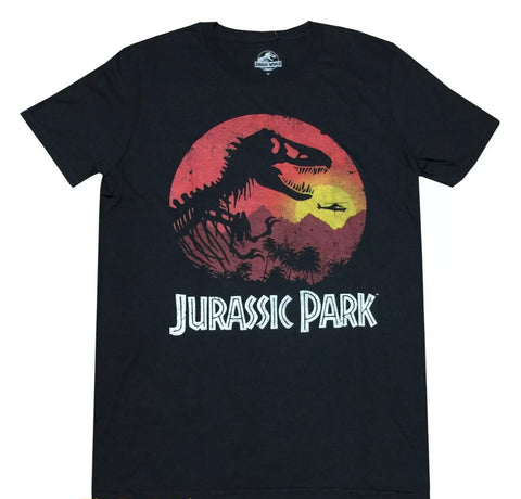 Jurassic Park Vintage Sunset T Shirt - The Hollywood Apparel