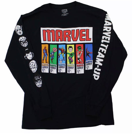 Vintage Marvel Comics Team Up Long Sleeve T Shirt - The Hollywood Apparel
