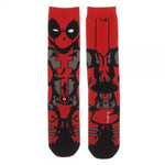 Marvel Comics Deadpool 360 Crew Socks - The Hollywood Apparel