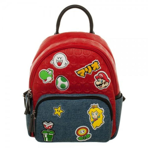 Super Mario Brothers Patches Juniors Mini Handbag - The Hollywood Apparel