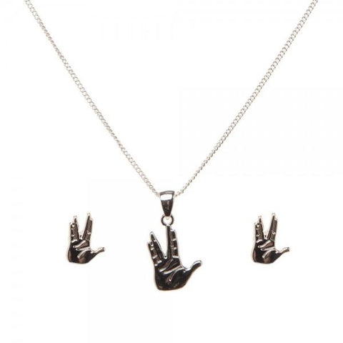 Star Trek Vulcan Necklace and Earring Set - The Hollywood Apparel