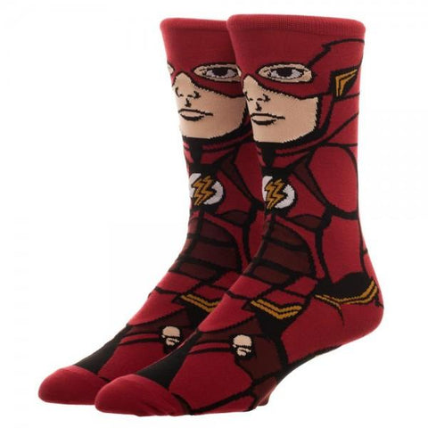 Justice League Flash 360 Character Crew Socks - The Hollywood Apparel